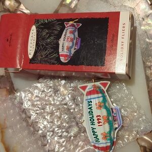 COPY - COPY - Hallmark Keepsake Ornament Holiday Fliers 1993 NOS